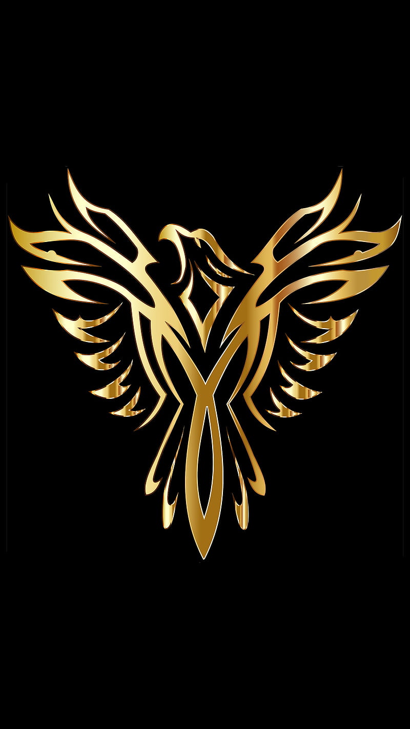 Golden eagle , cross, diamond, heart, corazones, phoenix, HD phone wallpaper