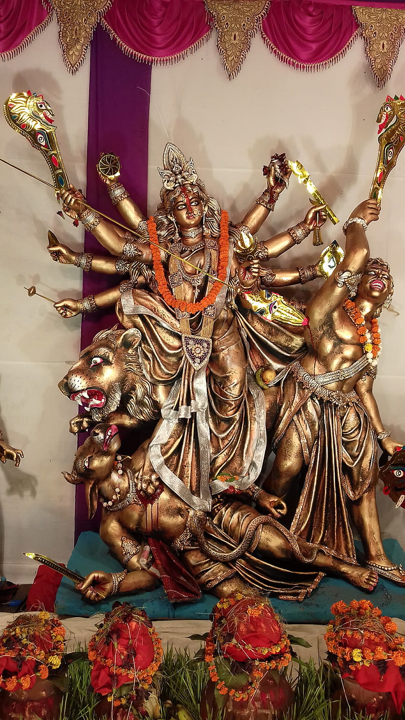 Durga maa, devi, god, mother, super, HD phone wallpaper
