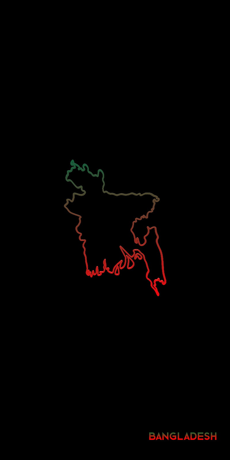 Bangladesh Map, black, hrimon, HD phone wallpaper