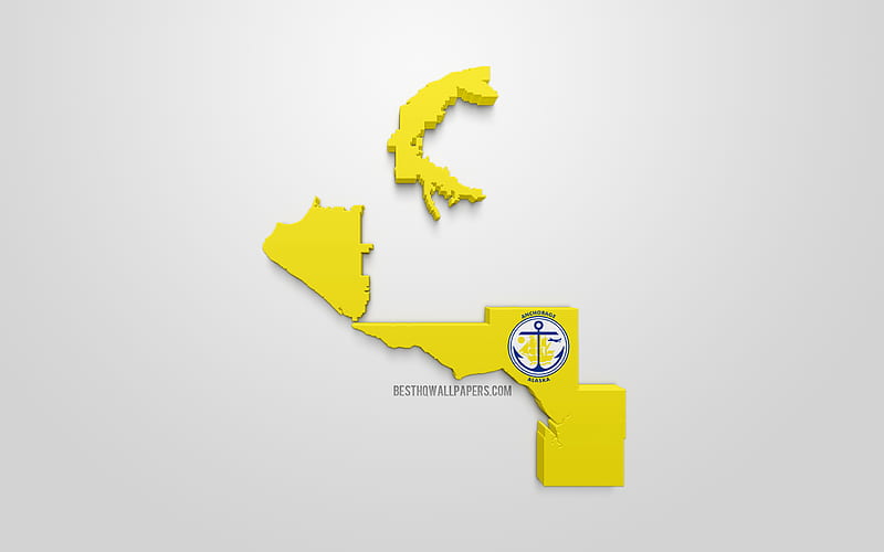 Anchorage map silhouette, 3d flag of Anchorage, American city, 3d art, Anchorage 3d flag, Alaska, USA, Anchorage, geography, flags of US cities, HD wallpaper