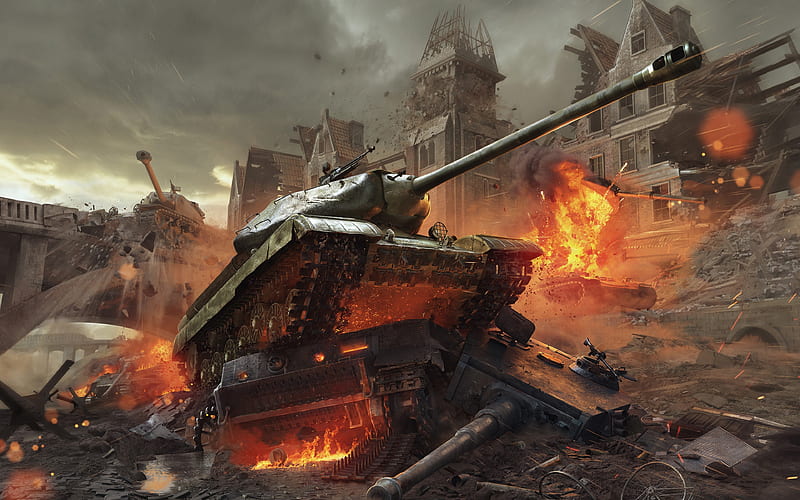 World of Tanks, T-34, online game, World War II, USSR, Berlin, guerra, HD wallpaper