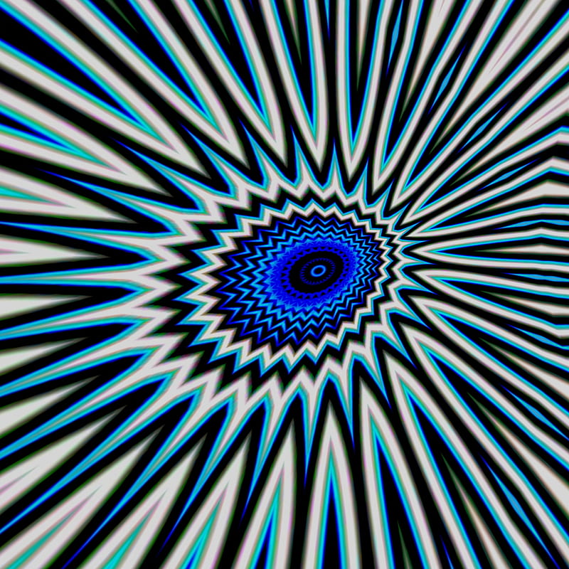Blue star, blue, galaxy, illusion, illusions, optical, trippy star, white,  HD phone wallpaper