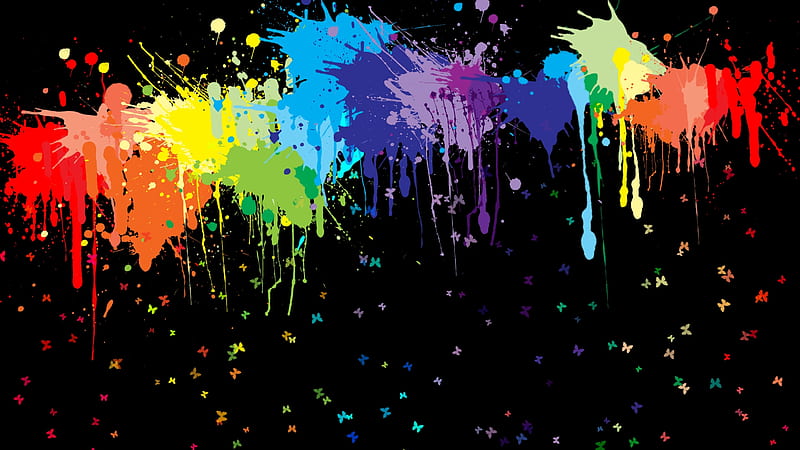 color rain, l, i, r, o, n, HD wallpaper