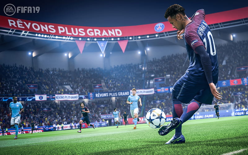 Neymar, FIFA19, rapana, 2018 games, PSG, football simulator, FIFA 19, Neymar Jr, HD wallpaper