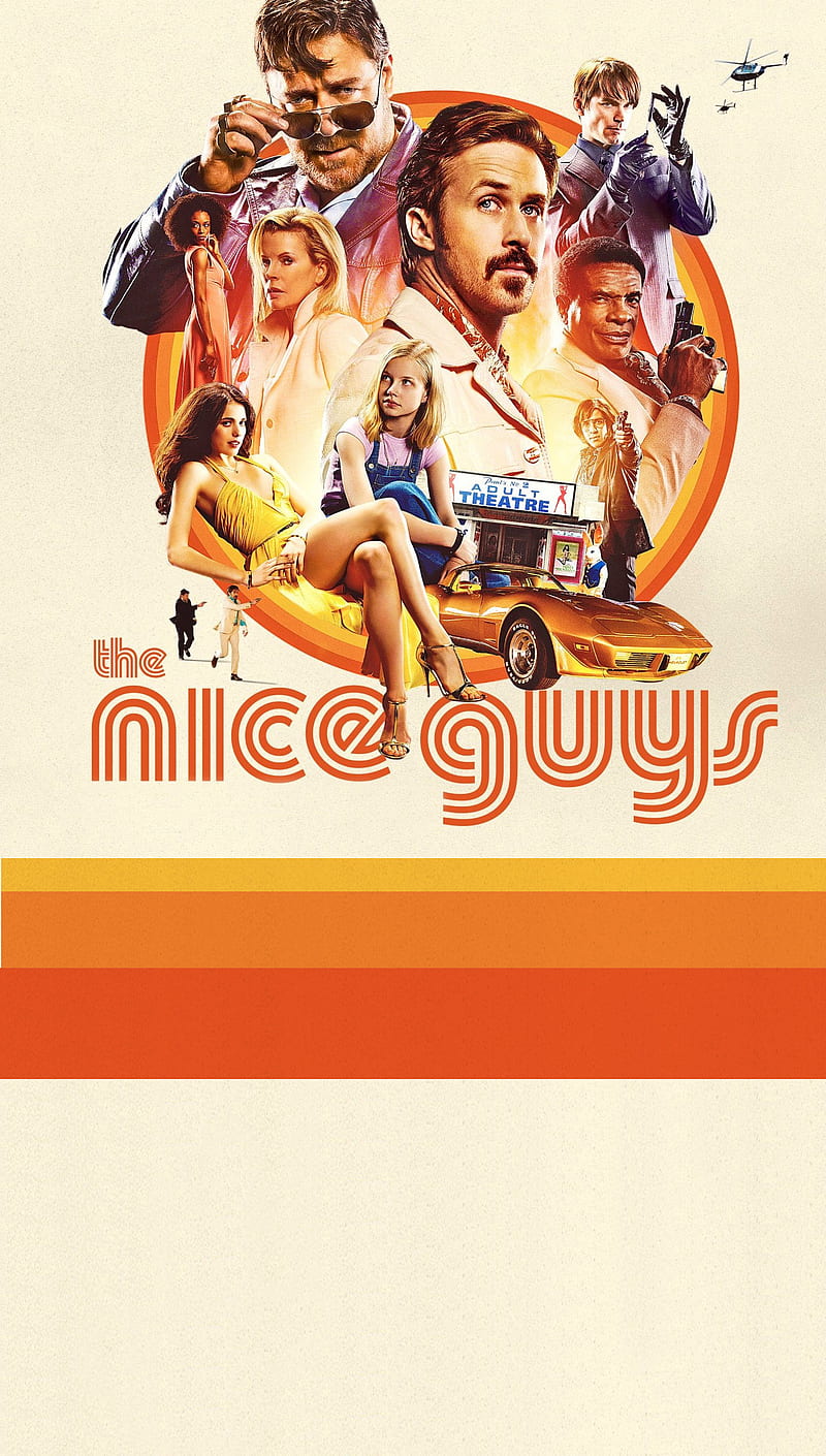 The Nice Guys, 2016, comedy, crowe, gosling, movies, HD phone wallpaper