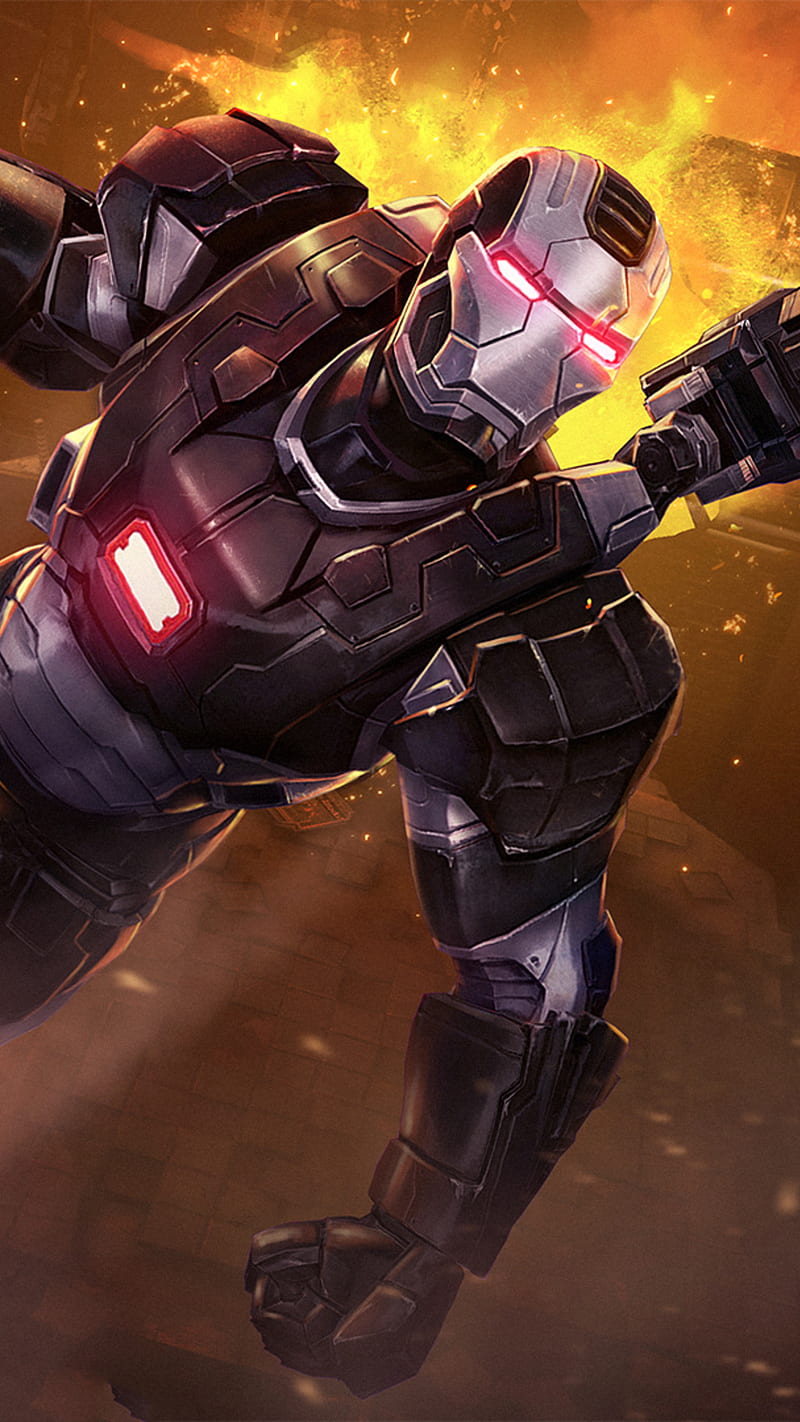 marvel contest of champions, games, , marvel, war machine for iPhone 6, 7, 8, HD phone wallpaper