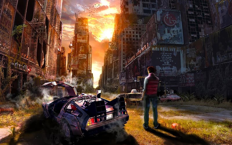 dystopian, Back To The Future, Time Travel / and Mobile Background, HD wallpaper