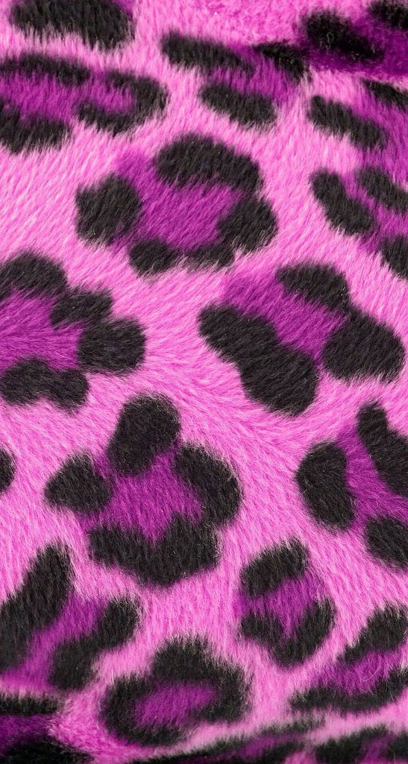 Fluffy Pink Leopard Print, Purple Leopard Print, HD phone wallpaper