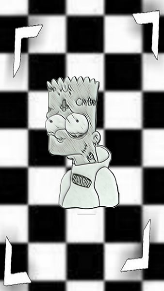 Sad, bart, sad bart, neko, HD phone wallpaper