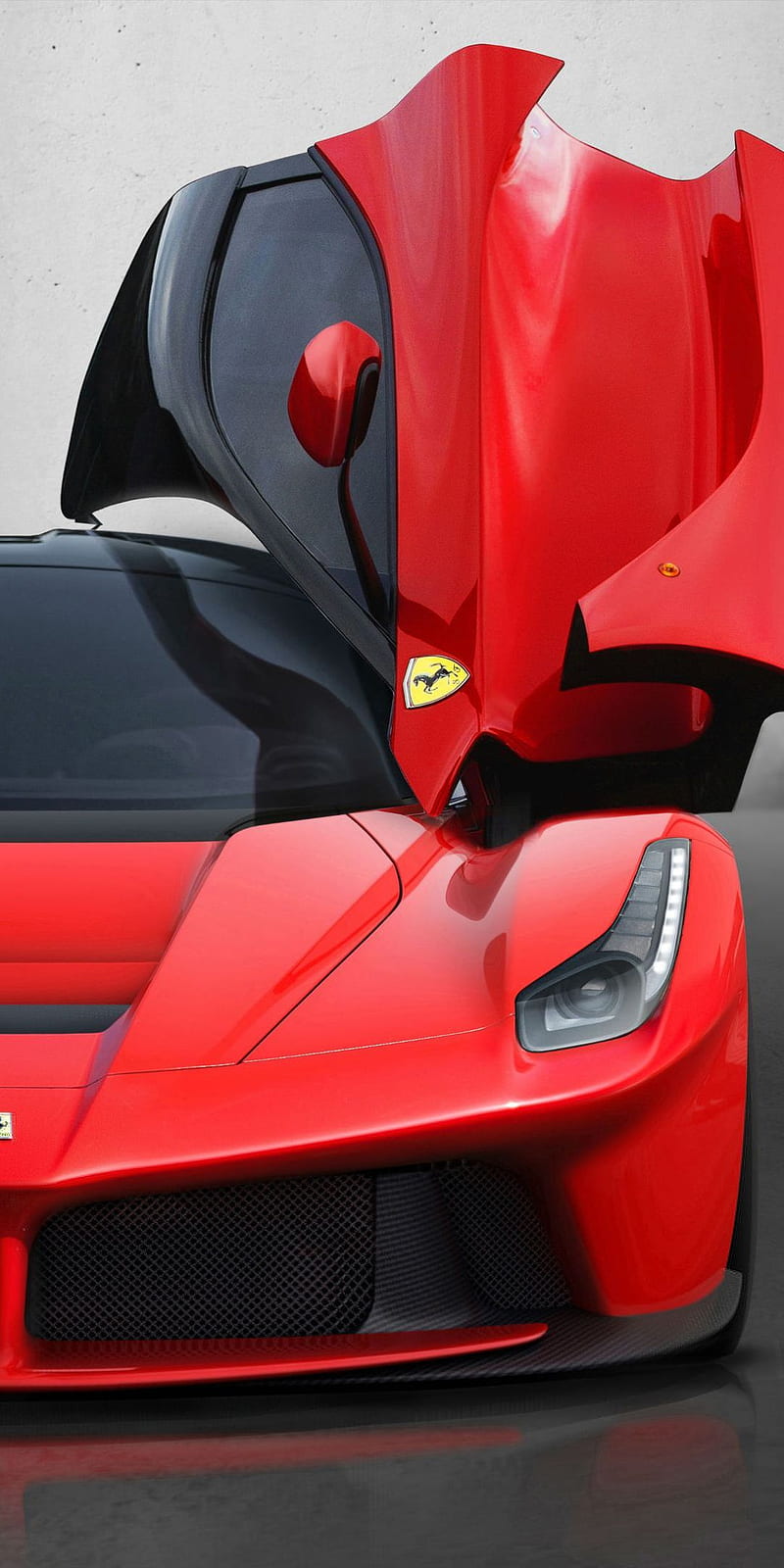 Ferrari LaFerrari, u, ferrari, laferrari, doors, red, front, bumper, open,  hypercar, HD phone wallpaper | Peakpx