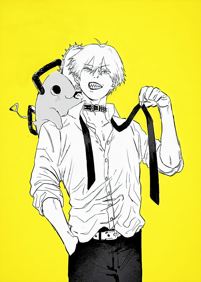 Denji Pochita Chainsaw Man 4K Phone iPhone Wallpaper #4521b