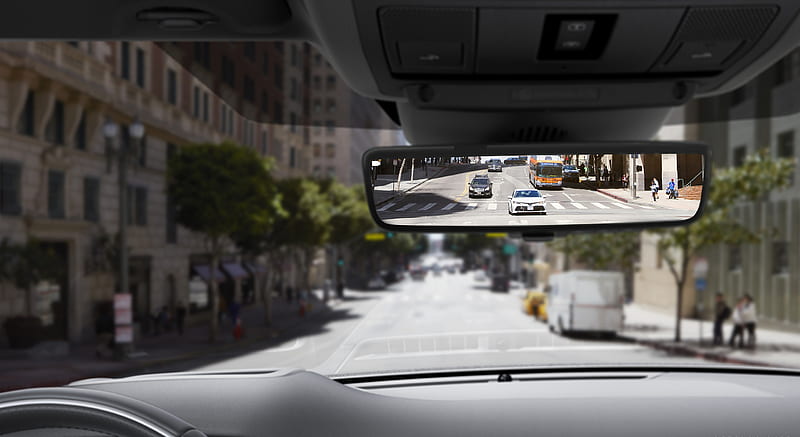 2020 Range Rover Evoque - Digital Rear View Mirror - Interior, Detail , car, HD wallpaper
