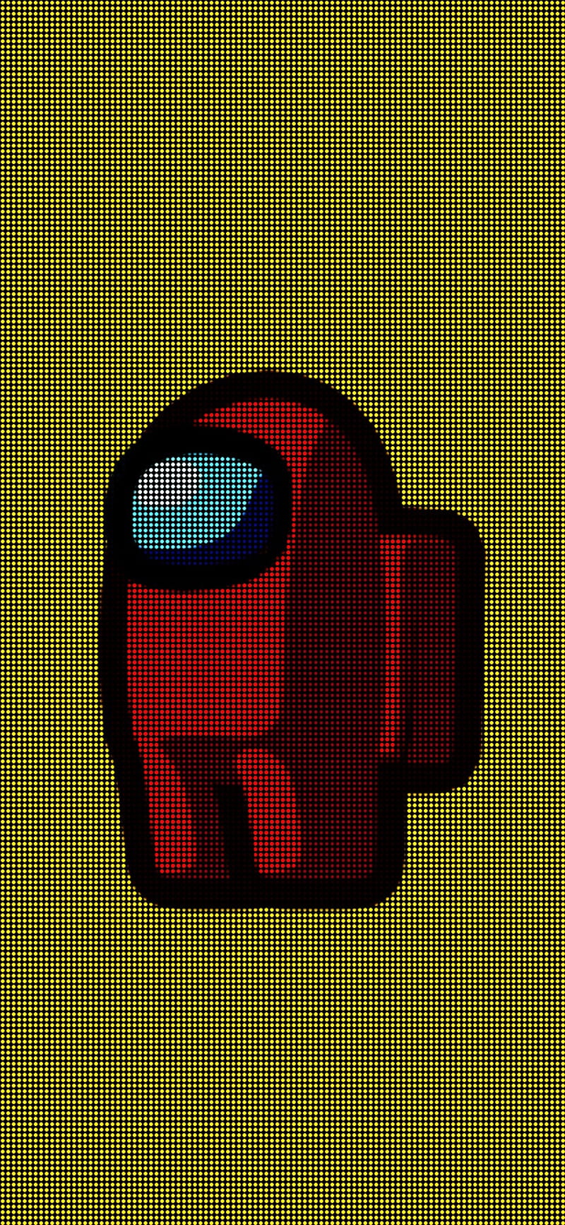 Among Us Red Pixel, among us, among us azul, among us crewmate, among us impostor, among us noire, among us red, game, yellow, HD phone wallpaper