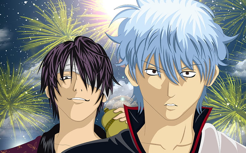 I always love when characters stand side by side holding swords toward the  camera : r/Gintama