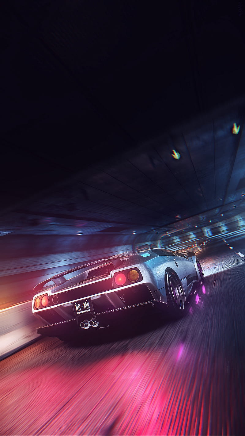 Car Lamborghini, drift, edge, need, purple, range, rivals, speed, wanted, HD phone wallpaper