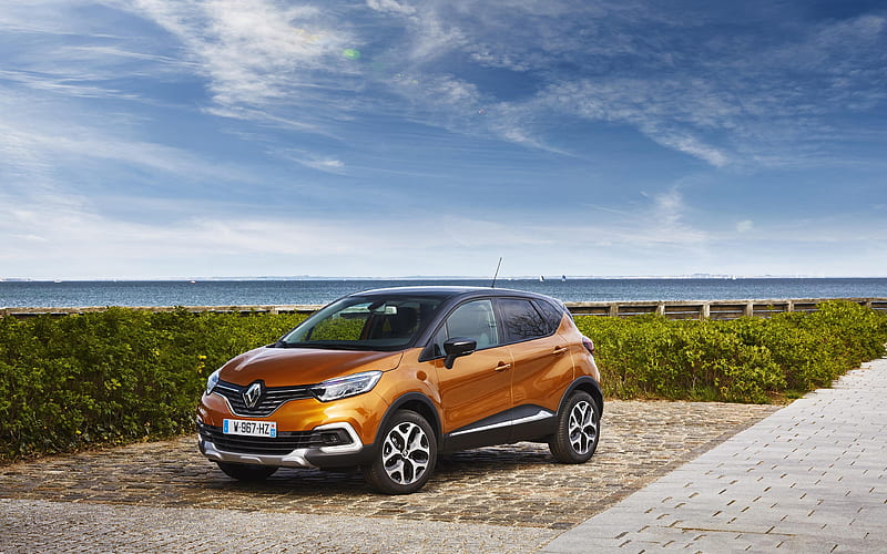 Renault Captur parking, 2018 cars, crossovers, new Captur, Renault, HD wallpaper