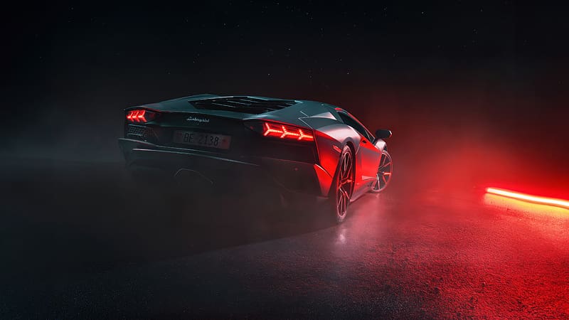 Lamborghini Aventador S In Full Throttle , lamborghini-aventador, lamborghini, cars, behance, HD wallpaper