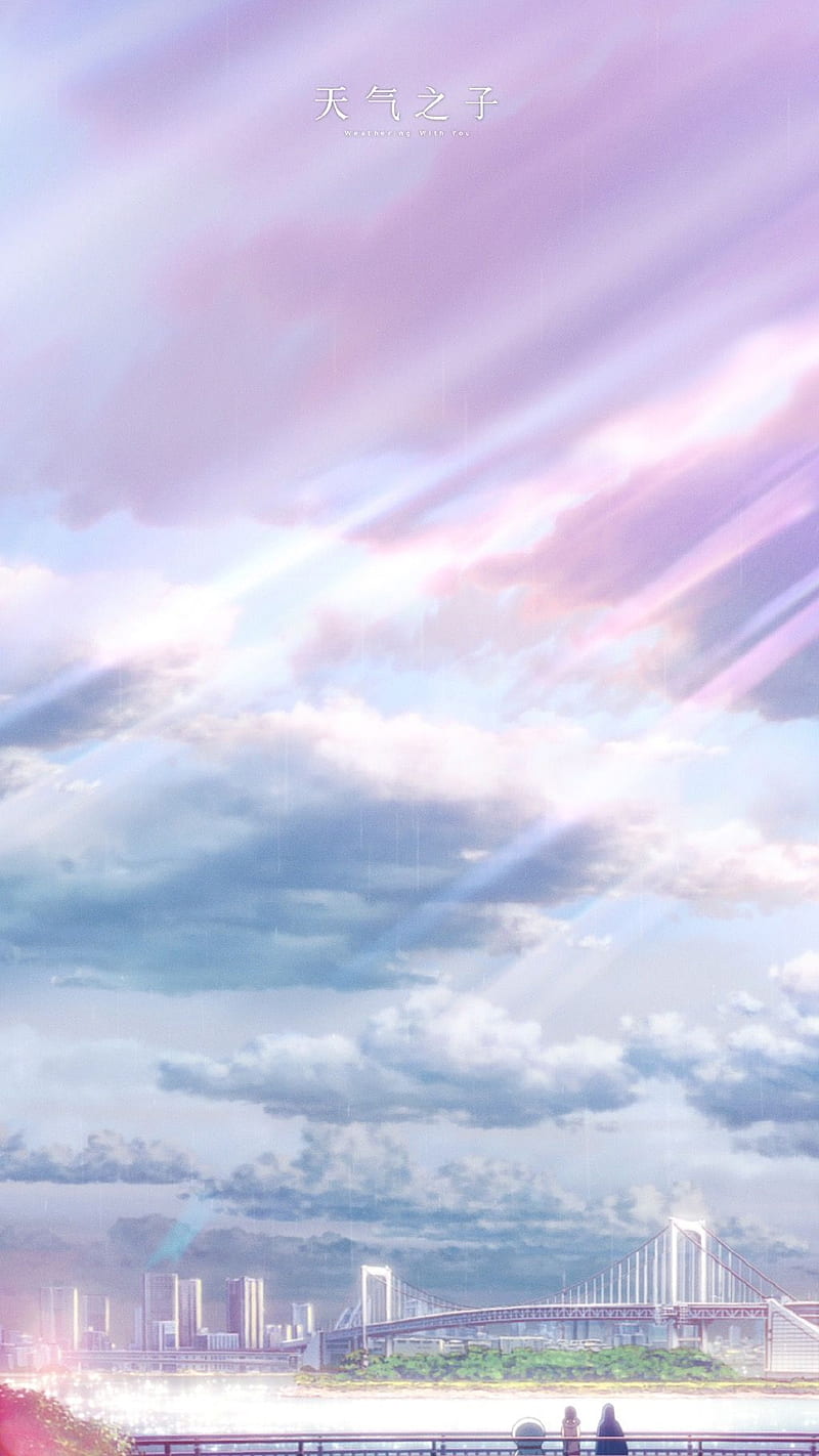 Weathering with you . Anime scenery , Anime background , Anime scenery, HD phone wallpaper