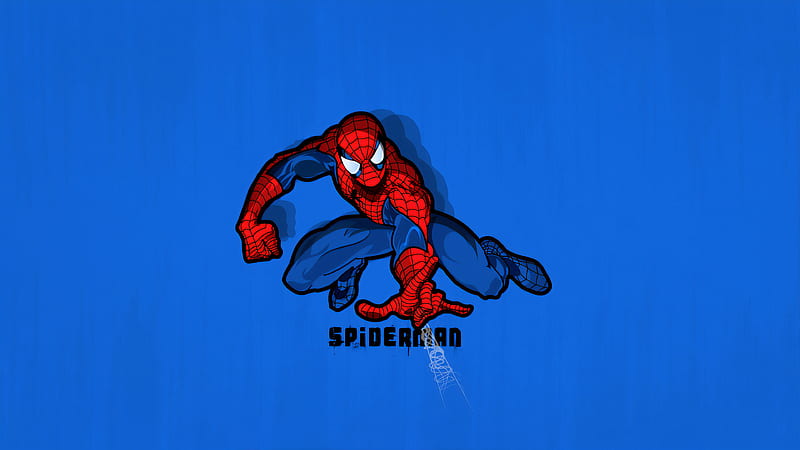 Minimal Spiderman, HD wallpaper