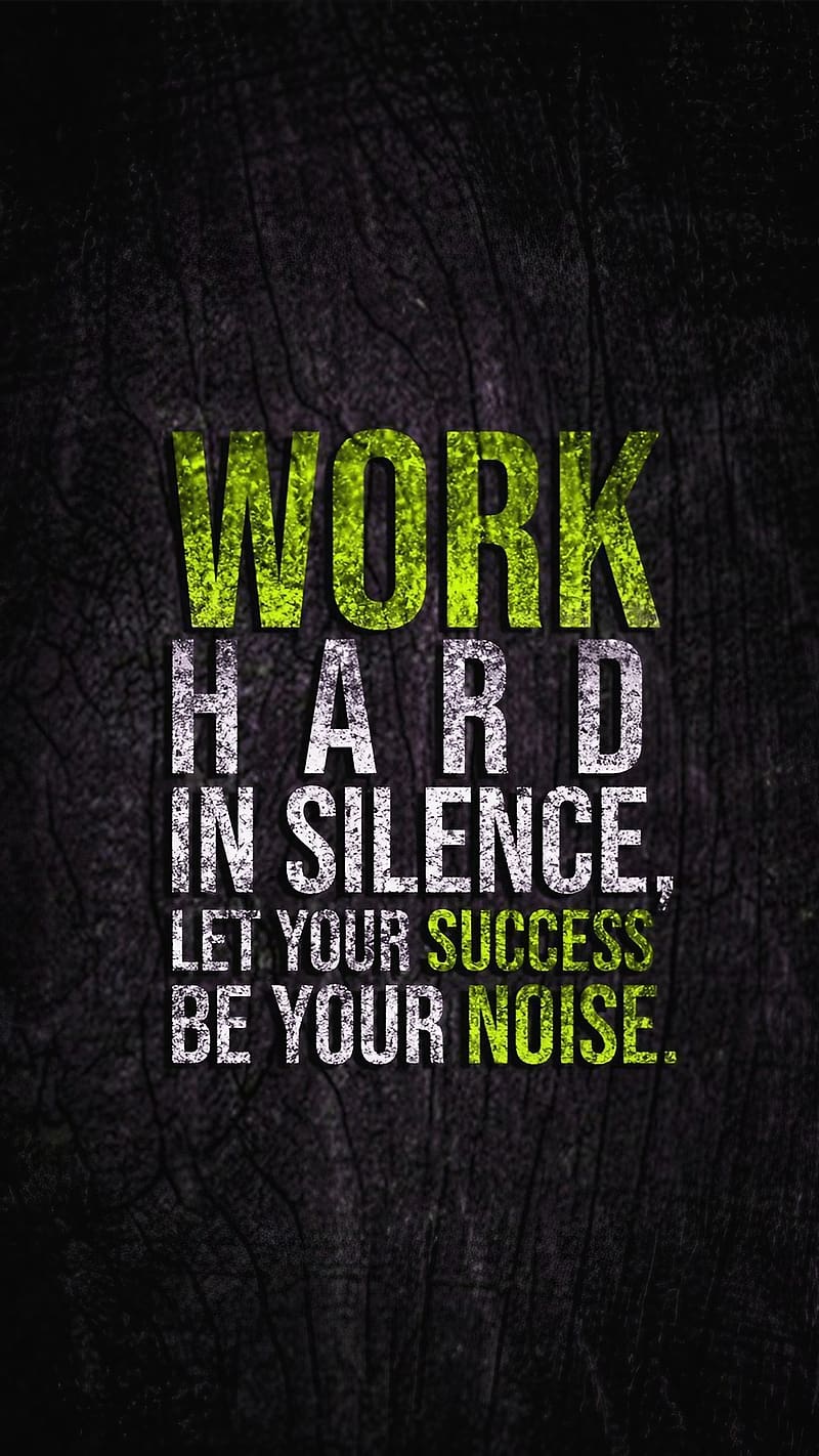 Success Motivation, Work Hard In Silence, HD phone wallpaper