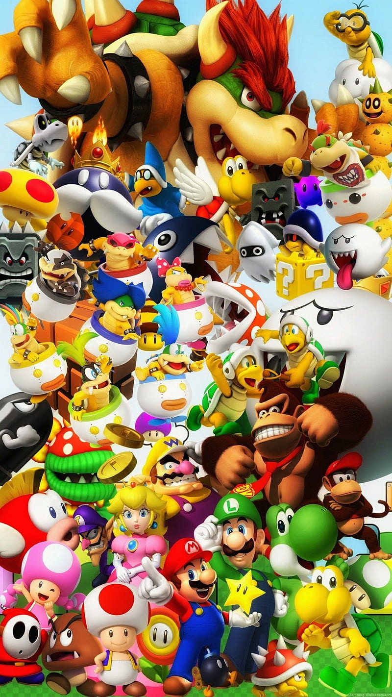 Super Mario Bros, games, mario kart, super mario, HD phone wallpaper