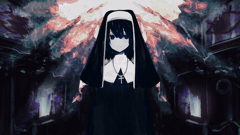 Anime, Original, Nun, HD wallpaper