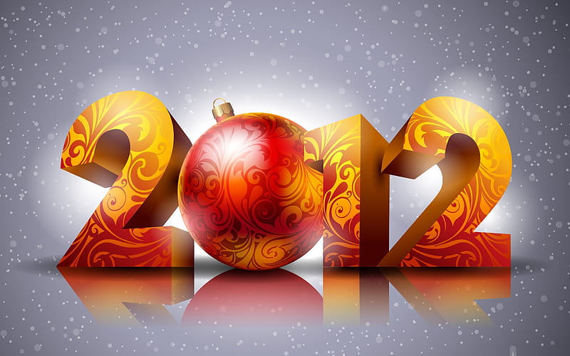 Happy New Year 2012, HD wallpaper