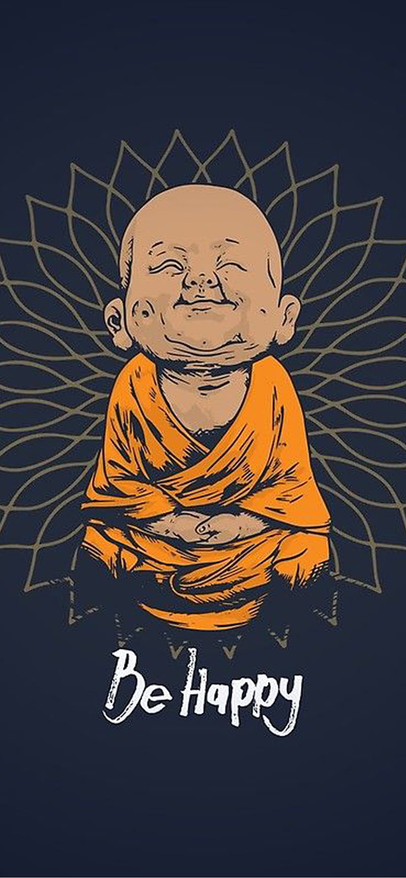 Be Happy Buddha, 2020, be happy, cartoon, cool, cute, latest, new, top, HD  phone wallpaper | Peakpx