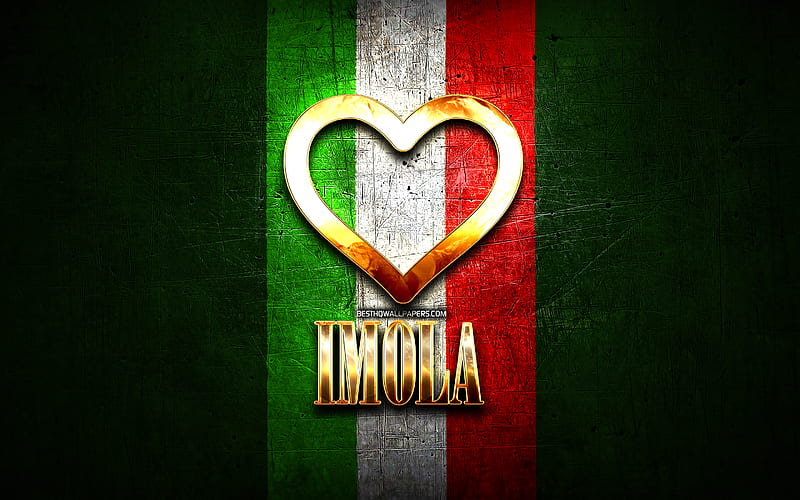 I Love Imola, italian cities, golden inscription, Italy, golden heart, italian flag, Imola, favorite cities, Love Imola, HD wallpaper