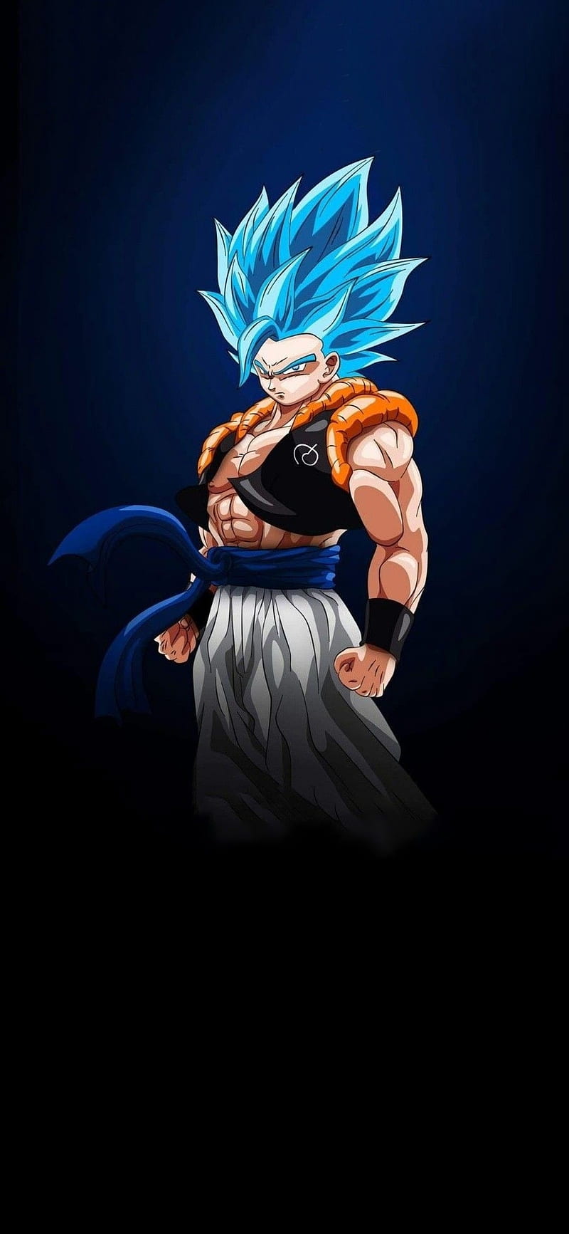 Download wallpaper 1366x768 dragon ball, son goku, blue power