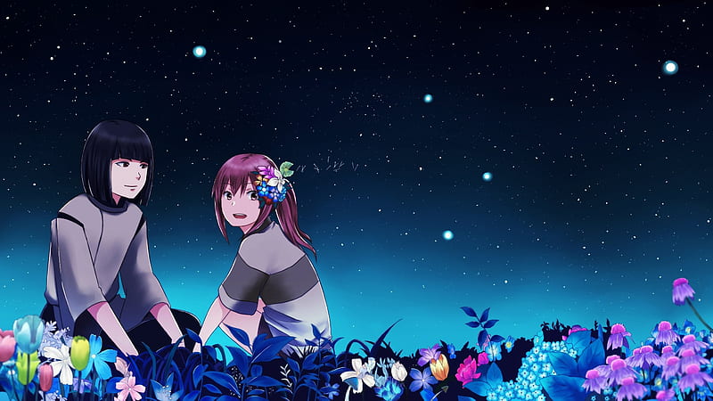 Anime, Spirited Away, Chihiro (Spirited Away), Haku (Spirited Away), HD wallpaper