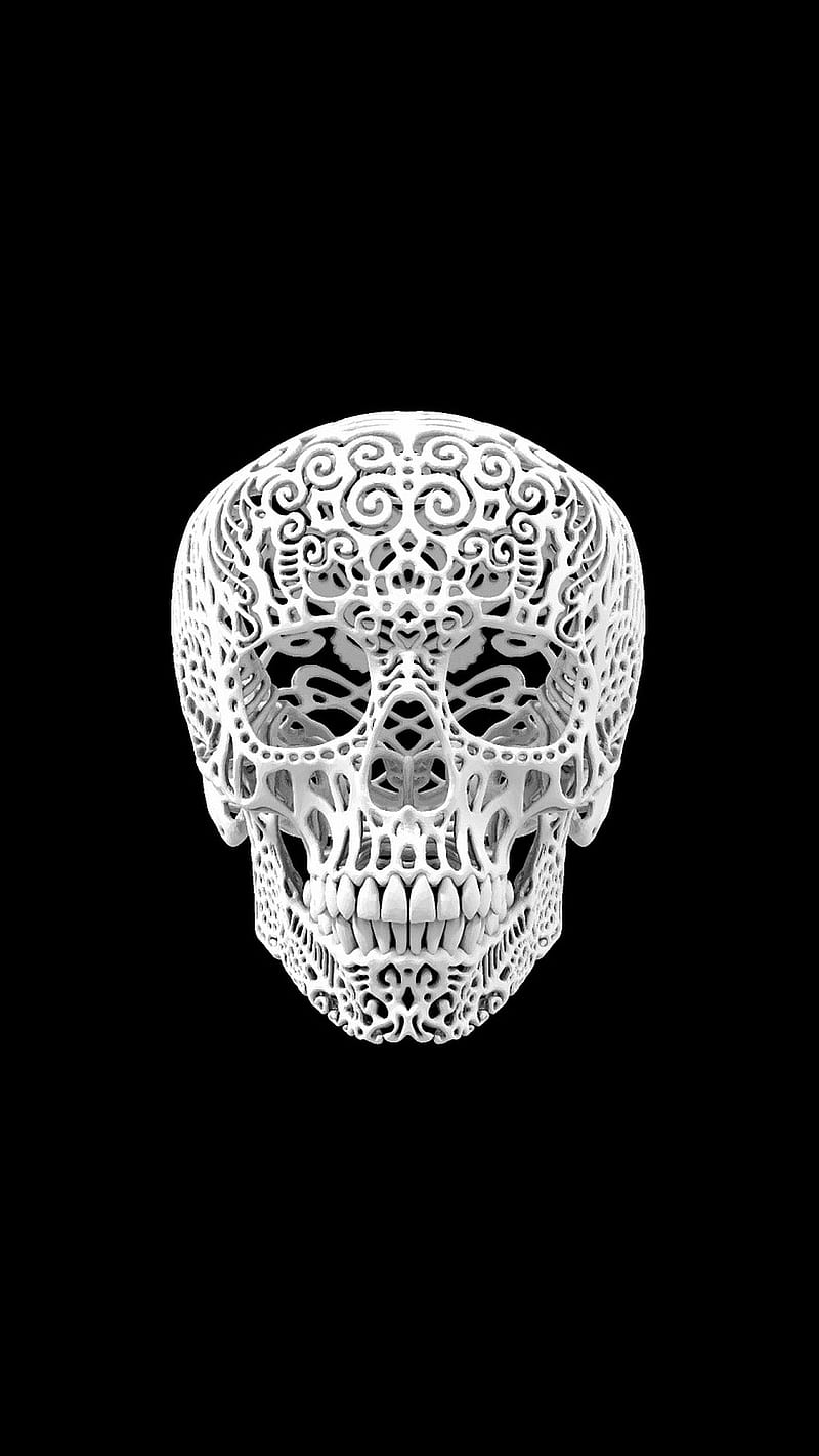 Download 3D Skull Design Wallpaper Wallpaper  Wallpaperscom