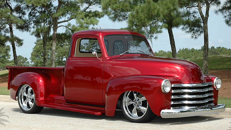 '49 Chevy Pickup, chevy, custom, 1949, antique, chevrolet, 49, truck, classic, pickup, vintage, HD wallpaper
