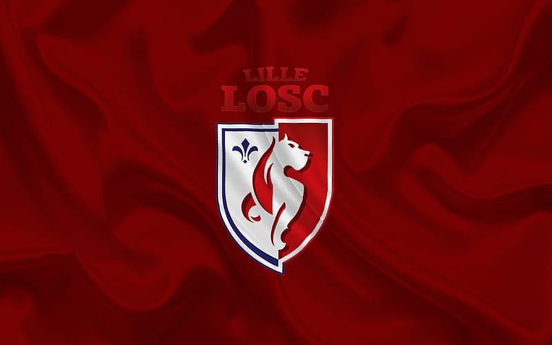 Lille OSC, Football club, Lille emblem, logo, France, Ligue 1, football, HD wallpaper