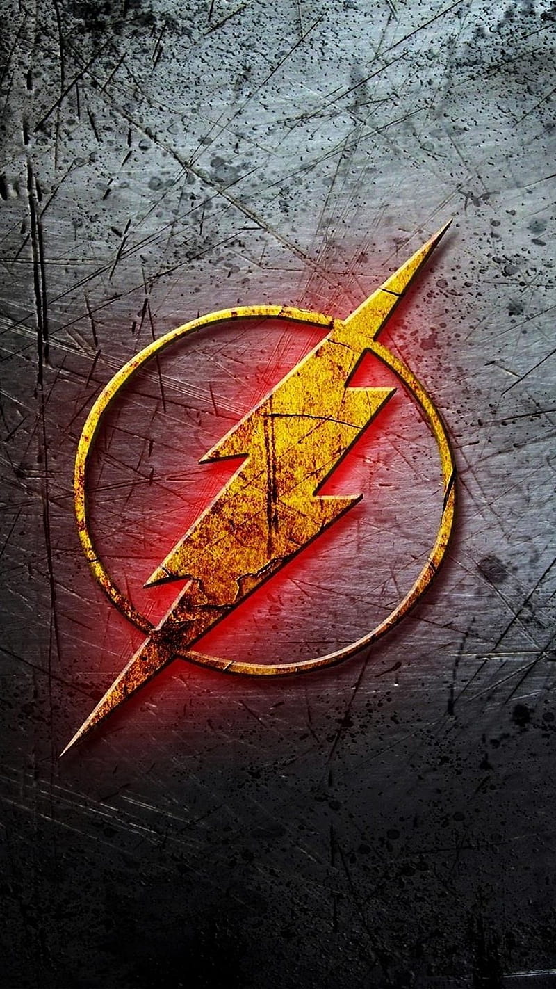Flash Logo , comic, super hero, tv shows, the flash, movie, hollywood, flash logo, HD phone wallpaper