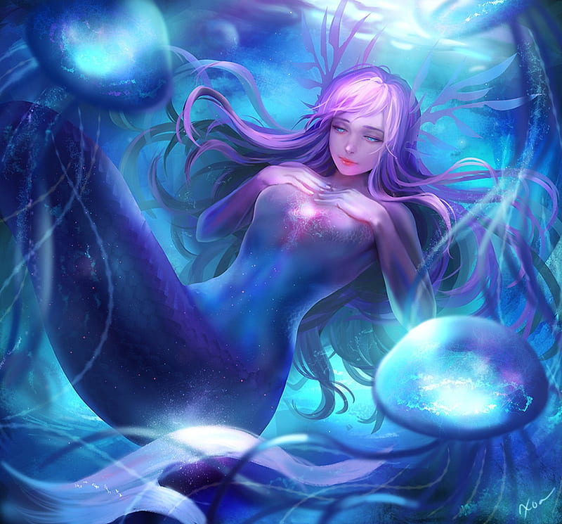 A beautiful Siren : r/AnimeSketch