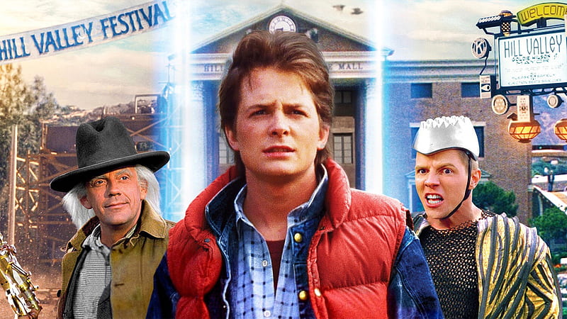 Back To The Future, Christopher Lloyd, Dr. Emmett Brown, Marty McFly, Michael J. Fox, HD wallpaper
