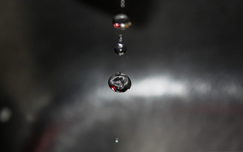 still water-Drops of water droplets macro graphy, HD wallpaper