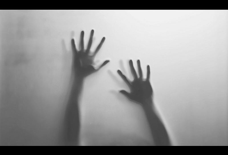 Hands, window, lonely, fog, cry, HD wallpaper