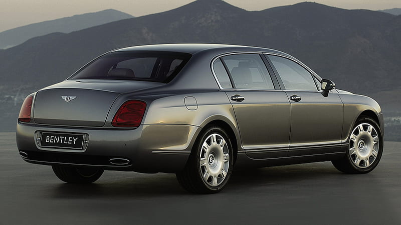 Bentley, Bentley Flying Spur, Bentley Continental Flying Spur, Car, Full-Size Car, Gray Car, Luxury Car, Sedan, HD wallpaper