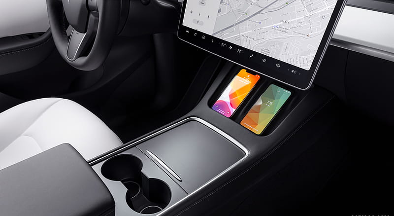 2021 Tesla Model Y - Central Console , car, HD wallpaper