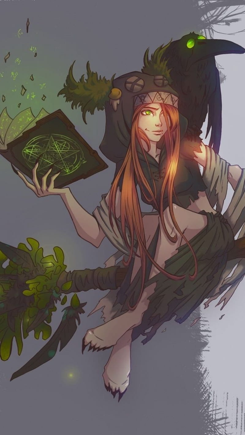 Nature Witch, wakfu, HD phone wallpaper