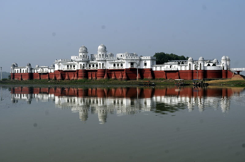 Water Palace, tripura, water, neermahal, palace, lake, HD wallpaper