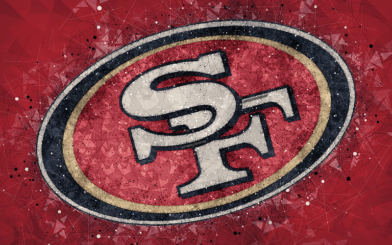 San Francisco 49ers logo, geometric art, american football club, creative  art, HD wallpaper | Peakpx