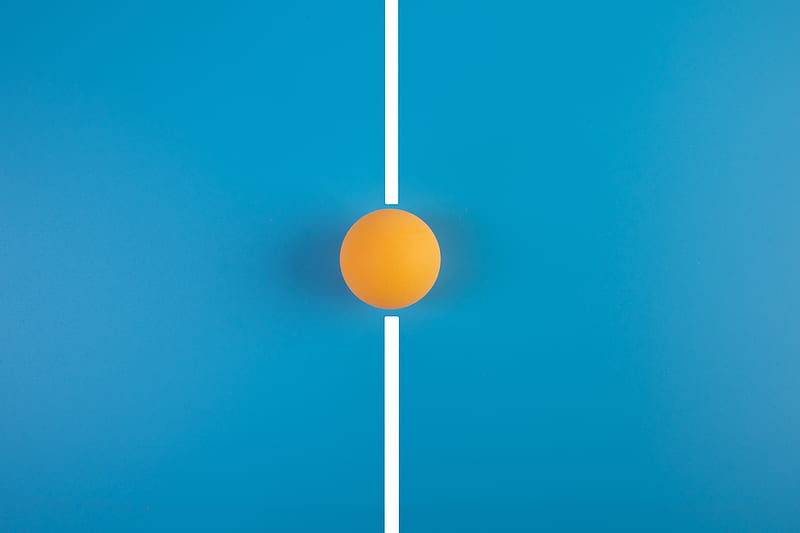 ping pong, tennis, ball, table, line, sport, minimalism, HD wallpaper