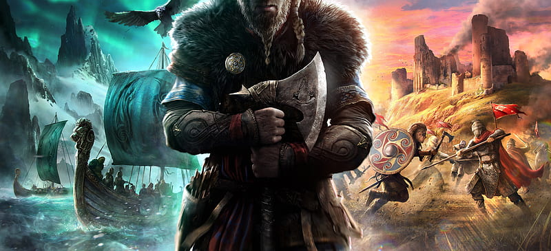assassin's creed valhalla, vikings, concept art, drakkar, ubisoft, Games, HD wallpaper