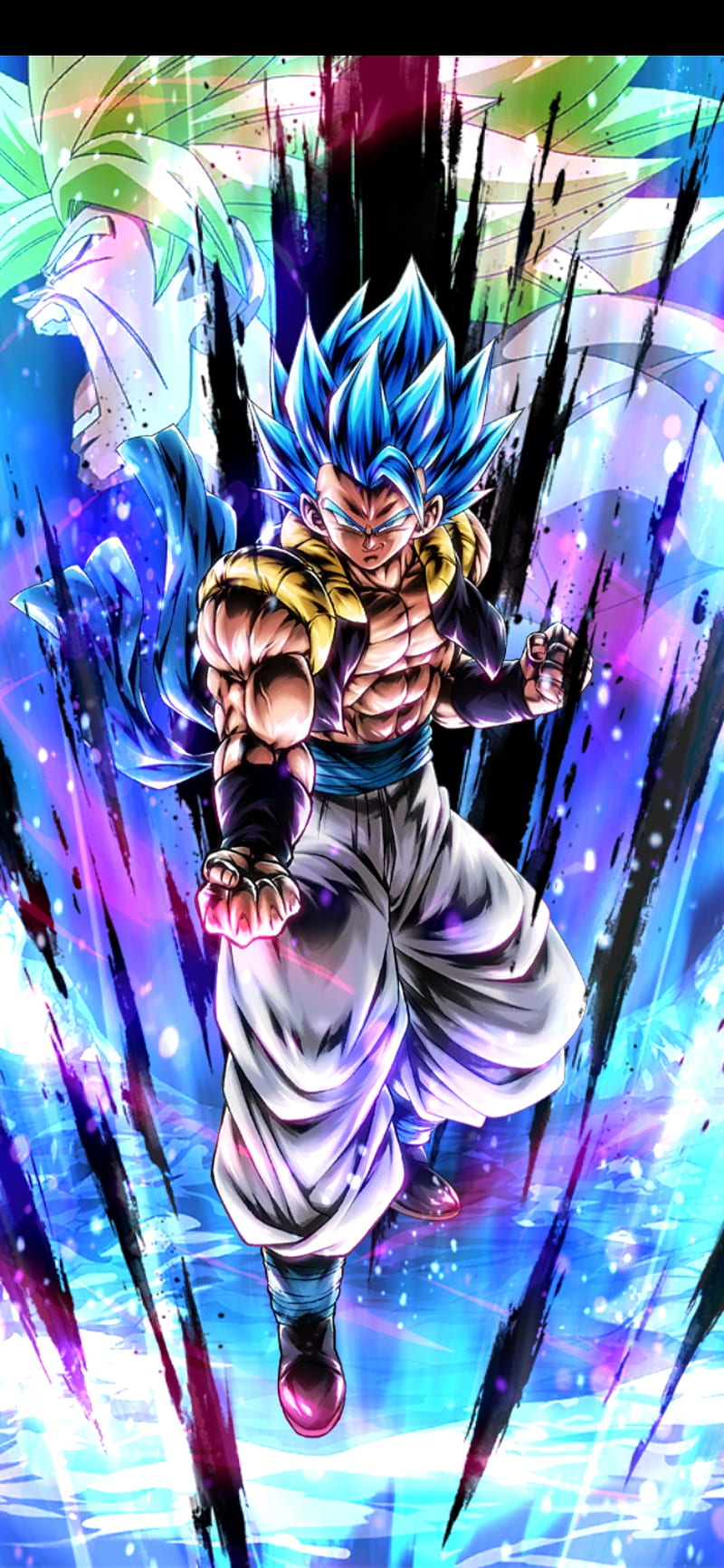 Gogeta ssj blue, ball, broly, dragon, fusion, legends, movie, HD phone wallpaper