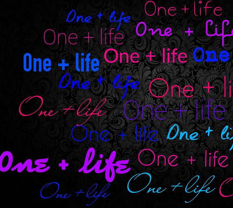One plus, blue, htc one, life, pink, HD wallpaper