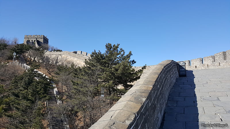 The Great Wall of China, Beijing, Wall, Beijing, Trees, Great, China, Sky, Stone, HD wallpaper