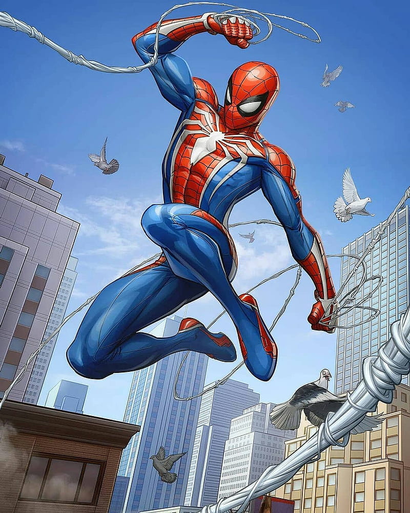 Spiderman, animation, cartoon, character, cute, disney, hero, marvel, spider,  HD phone wallpaper | Peakpx